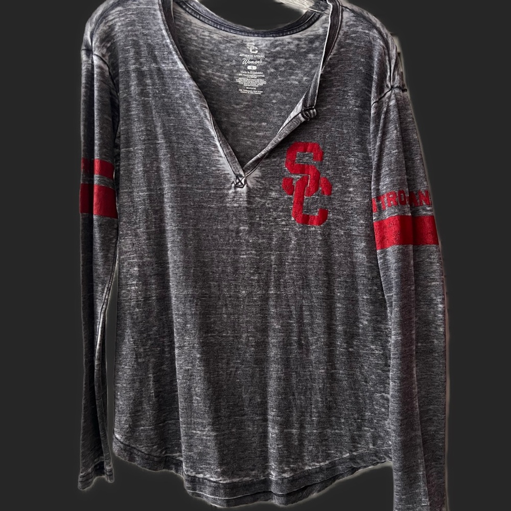 Gray and Red USC Women’s Shirt